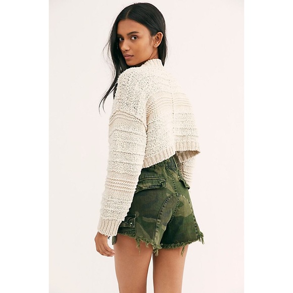 NWT Free People Commander Cutoff Camo Shorts - Picture 4 of 6